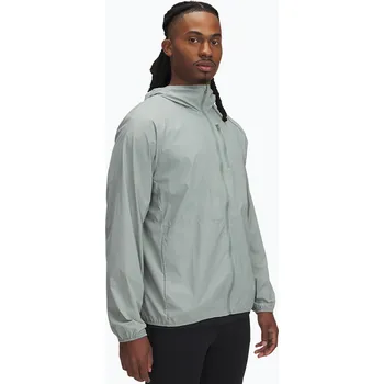 Pánská větrovka Pánská běžecká bunda Under Armour Launch Lightweight silica green/hydro green