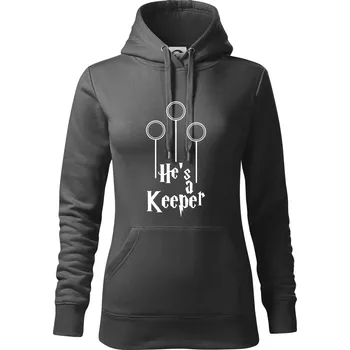 Dámská mikina Hes a keeper - Mikina dámská Cape s kapucí - XS ( Tmavá břidlice (šedá se zeleným nádechem) )