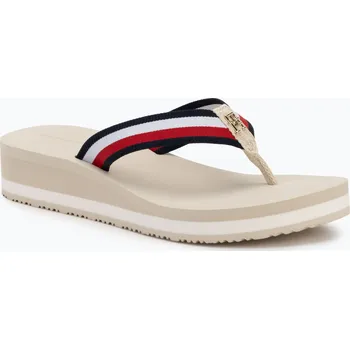 Dámské žabky Dámské žabky Tommy Hilfiger Corp Mid Wedge Beach Sandal muslin