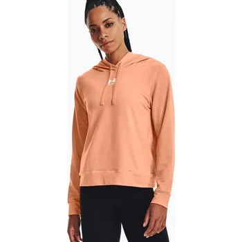 Dámská mikina Dámská tréninková mikina Under Armour Rival Terry Hoodie orange 1369855