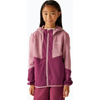 Chlapecká mikina Dětská fleecová mikinaREGATTA Dissolver X beaujolais/lilas