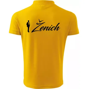 Pánská košile Ženich psací - Polokošile pánská Pique Polo 203 - 3XL ( Žlutá )