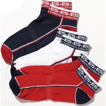 Pánské oblečení Ponožky ES Collection SCK02P Ankle Socks 3 ks L/XL, výhodné balení 3 párů ponožek