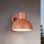 Trio Lighting Venkovní nástěnné svítidlo Elbe, apricot, tlakově litý hliník, E27 - Stínidlo na lampu - Ø 20 cm, výška 10 cm; nástěnný držák - Ø 11 cm, výsuv 2,5 cm aprikóza 1 x 10 W LED - Doprava zdarma