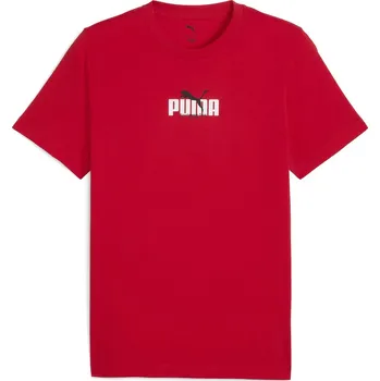 Pánská móda Pánské Tričko s krátkým rukávem PUMA GRAPHIC PUMA WORDING TEE 68803211 – Červená L