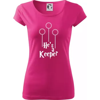 Hes a keeper - Dámské triko Pure - 3XL ( Purpurová )