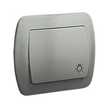 vypínač Jednopólový vypínač Klasik Kontakt-simon stříbrný AS1/26