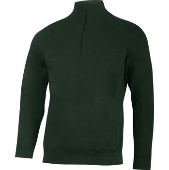 Pánská mikina AMIR pánská merino mikina - Zelená 6262 / XL / Zelená