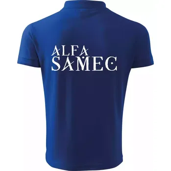 Pánská košile Alfa Samec - Polokošile pánská Pique Polo 203 - 5XL ( Královská modrá )