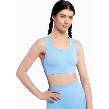 Podprsenka Fitness podprsenka Gym Glamour push up modrá 406