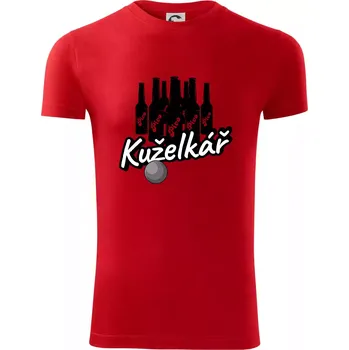 Pánské oblečení Kuželkář pivo - Viper FIT - Pánské zůžené tričko - 2XL ( Červená )