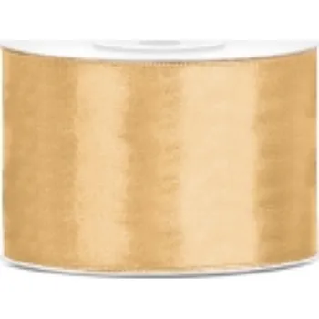 Svatební dekorace Saténová stuha světle medová 50 mm x 25 m