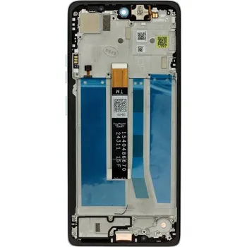 LCD display + dotyková deska + přední kryt pro Motorola Moto G75, aqua blue (Service Pack)