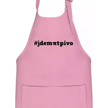 Kuchyňská zástěra Jdem pít pivo - Dětská zástěra na vaření - Univerzální velikost ( Růžová )