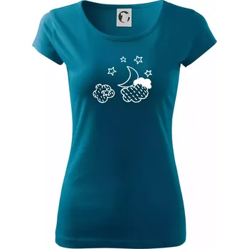 Dámské tričko Nebe - Dalekohled - Dámské triko Pure - 2XL ( Petrolejová )