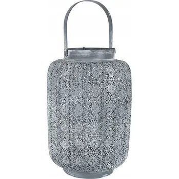 Obraz Lucerna MING kovová k zavěšení 30 x ⌀20 cm, rustikální šedá