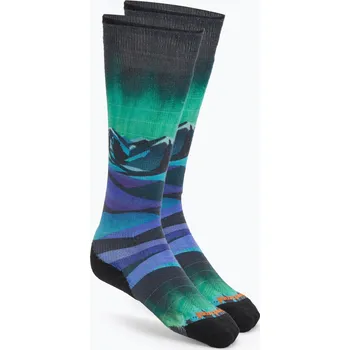 Dámské ponožky Dámské lyžařské ponožky Smartwool Ski Targeted Cushion Compression Print OTC black