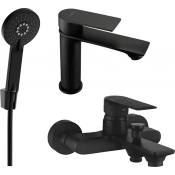 Vodovodní baterie Mexen Royo R40 vanová sada, černá - 72203R40-70 Bateriové soupravy