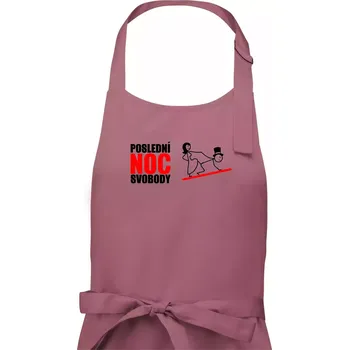 Kuchyňská zástěra Poslední noc - Pánská zástěra na vaření - Univerzální velikost ( Starorůžová )