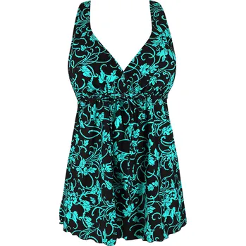 Dámské plavky Plavky tankiny tílko D711 Jájinka XL petrolejová