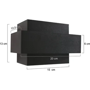 Lampička Steinhauer LED nástěnné světlo Muro 3368, černé, nahoru/dolů, G9, 2 700 K černý 2 x 3 W LED - Doprava zdarma