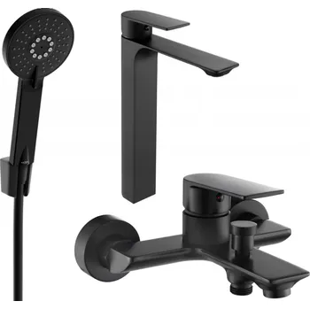 Vodovodní baterie Mexen Alexa R40 vanová sada, černá - 71213R40-70 Bateriové soupravy