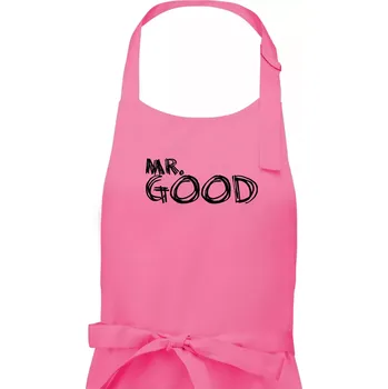 Kuchyňská zástěra Mr. Good - Pánská zástěra na vaření - Univerzální velikost ( Růžová )