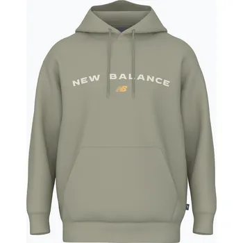 Pánské oblečení Pánská mikina New Balance Reimagine Fleece Hraphic Hoody olivine
