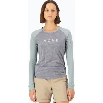 Dámské tričko Dámské termotričko longsleeve Mons Royale Icon Raglan grey heather