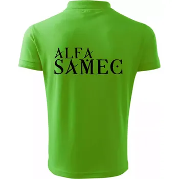 Pánská košile Alfa Samec - Polokošile pánská Pique Polo 203 - 5XL ( Apple Green )