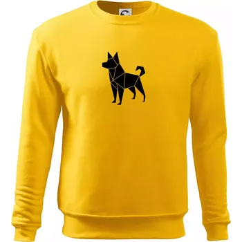 Pánská mikina Origami pes z boku - Mikina Essential pánská - S ( Žlutá )