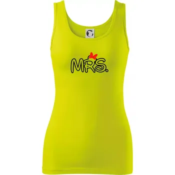 Dámské tričko Mr, Mrs a Jr rodinná trička - Dámské tílko - L ( Limetková )