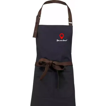 Kuchyňská zástěra You are here - Zástěra Vintage - Univerzální velikost ( Dřevěné uhlí )