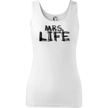 Dámské tričko Mrs. Life - Dámské tílko - L ( Bílá )