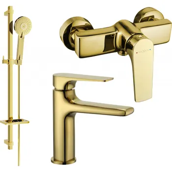 Vodovodní baterie Mexen Lynx DQ40 sprchová sada, zlatá - 745904DQ40-50 Bateriové soupravy