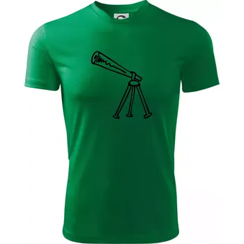 Pánské tričko Nebe - Dalekohled - Pánské triko Fantasy sportovní (dresovina) - 2XL ( Středně zelená )