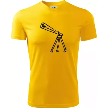 Pánské tričko Nebe - Dalekohled - Pánské triko Fantasy sportovní (dresovina) - L ( Žlutá )