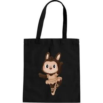 Žertovný předmět Plyšový Maskot Bubu Ballerina - taška s potiskem pro fanoušky Labubu- Tričkový.cz