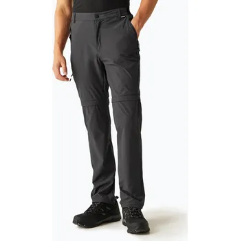 Pánské kalhoty Pánské trekové kalhoty REGATTA Travel Light Z/O Packaway ash