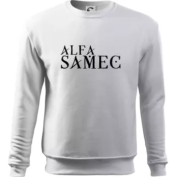 Pánská mikina Alfa Samec - Mikina Essential pánská - 3XL ( Bílá )