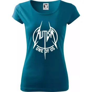 Dámské tričko Autism one of us - Dámské triko Pure - L ( Petrolejová )