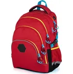 Studentský batoh Oxybag SCOOLER UNI Červená, Černá, Oranžová