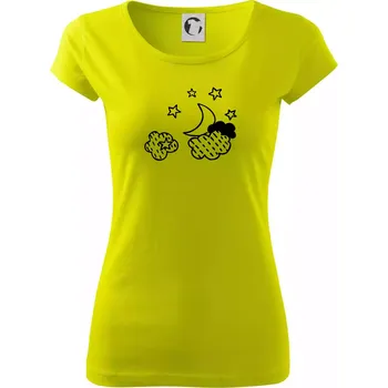 Nebe - Dalekohled - Dámské triko Pure - 3XL ( Limetková )