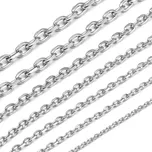 Řetízek z chirurgické oceli Clasic- 1.5 mm - 7 mm Stříbrný - Průměr ø 1.5 mm, Délka 40 cm