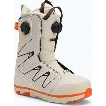 Boty na snowboard Pánské snowboardové boty Salomon Launch Boa SJ Boa rainy day/birch/vibrant orange