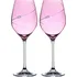 Sklenice Diamante Silhouette City Pink 360 ml 2 ks