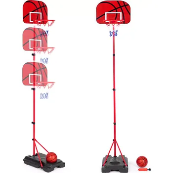 Basketbalový koš Dětský basketbalový koš s nastavitelnou výškou a pumpou