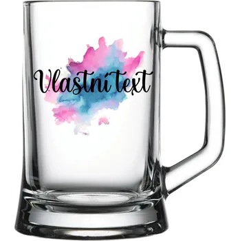 Sklenice Personalizovaná pivní sklenice - Akvarelový otisk