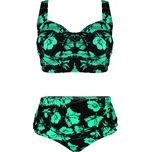 Salma Mint dvoudílné plavky pro plnoštíhlé S803 XXL zelená