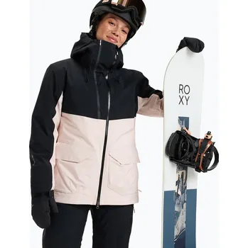 Dámská snowboardová bunda ROXY Gore-Tex Stretch Purelines pink salt